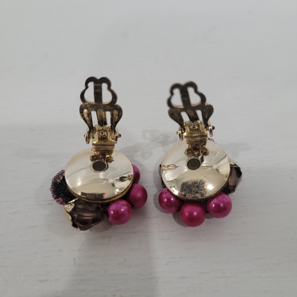 Vintage 50's 60's Clip On Earnings. - Picture 11 of 12
